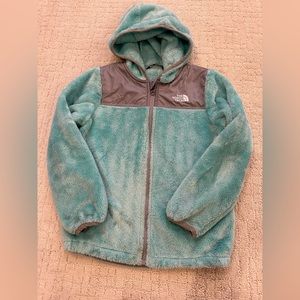 Teal Northface Fleece Jacket